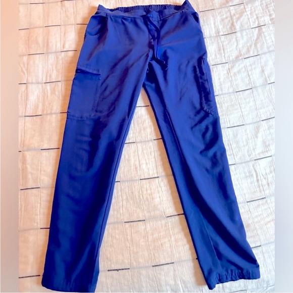 Royal Blue Figs Scrubs XS Pants Bottoms Nurse - Picture 3 of 3